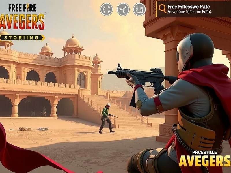 Free Fire Avengers - Pro Player Strategy Free Fire Avengers pro player showing advanced shooting technique in Rajasthan Fort